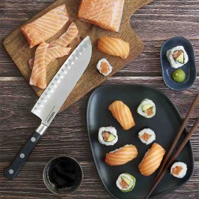COUTEAU SANTOKU  TOP CHEF 18CM